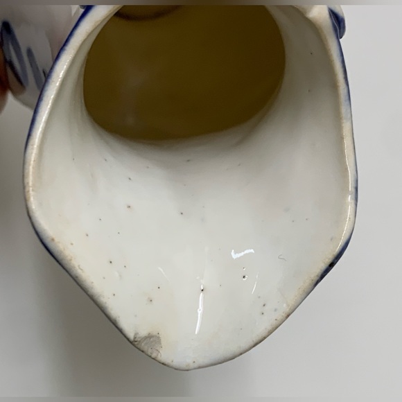 19th Century Antique Gaudy Welsh Village Pattern Creamer Pitcher Jug - Picture 12 of 16